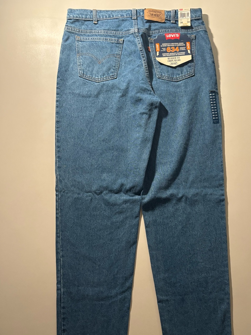 Vintage 90s orange tab 634 Levi’s brand new with tags relaxed fit